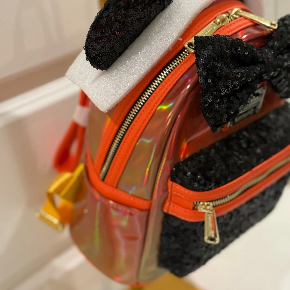 NEW Loungefly Disney Sequin Halloween Disney Ears Mini Backpack ~ 2023